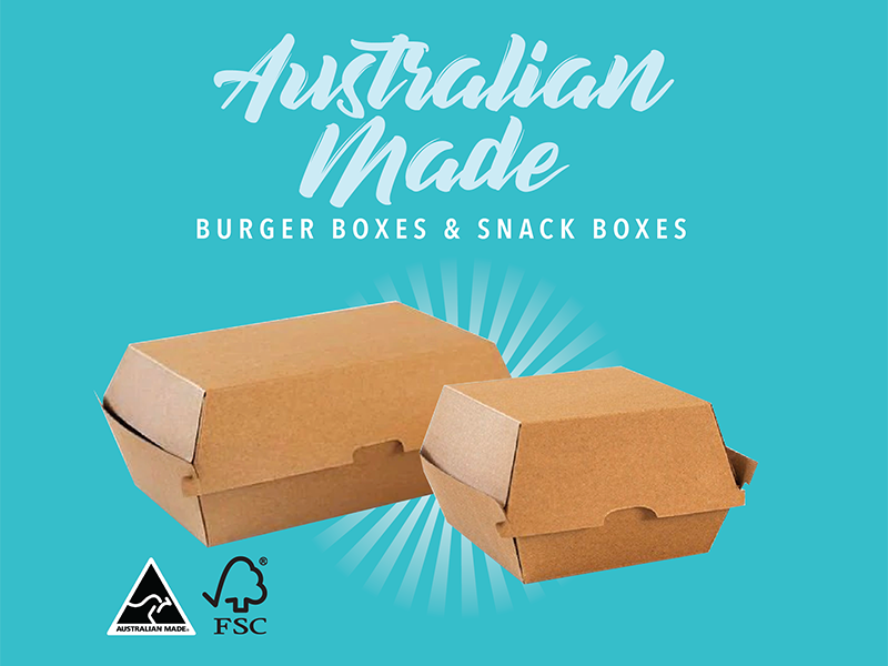 Australian Made Burger Box Dinner Box